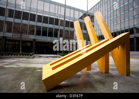 Bank of Ireland ehemaligen Hauptsitz Wahrzeichen auf Baggot Street niedriger, Dublin 2, Irland Stockfoto