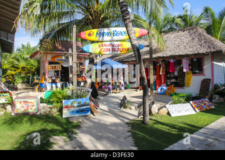 Souvenir-Shop in der Dominikanischen Republik Stockfoto