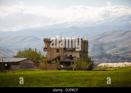 Streetside-Ansicht aus dem Beqaa Tal, nördlichen Libanon. Dieser Bereich wird manchmal die Wiege der Zivilisation bezeichnet. Stockfoto