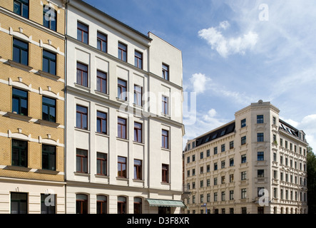 Leipzig, Deutschland, in der renovierten Gründerzeit Südvorstadt Leipzig Stockfoto