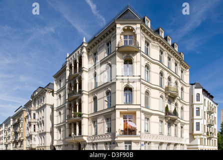 Leipzig, Deutschland, im Stadtteil Musiker renovierte wilhelminische Leipzig Stockfoto