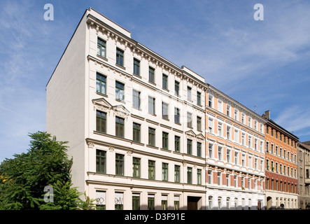 Leipzig, Deutschland, in der renovierten Gründerzeit Südvorstadt Leipzig Stockfoto