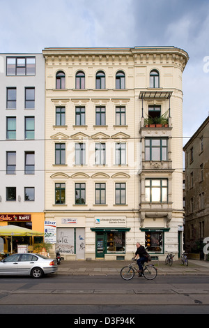 Leipzig, Deutschland, in der renovierten Gründerzeit Südvorstadt Leipzig Stockfoto