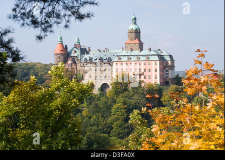 Waldenburg, Polen, Burg Fuerstenstein Stockfoto