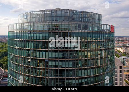 Berlin, Deutschland, Zug Tower am Potsdamer Platz Stockfoto