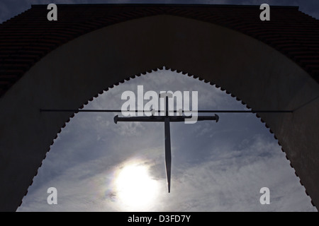 Potsdam, Deutschland, mit Gewoelbebogen Nagel Kreuz Stockfoto