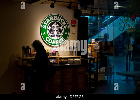 Starbucks Coffee-Zeichen Stockfoto