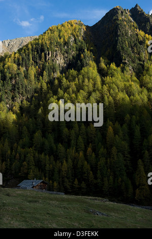 Val Schnalstaler, Italien, Rableid Alm im Pfossental Stockfoto