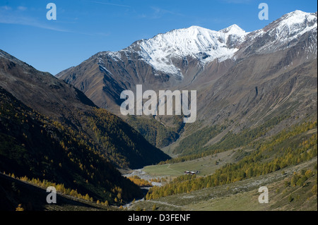 Val Schnalstaler, Italien, Berglandschaft im Pfossental Stockfoto