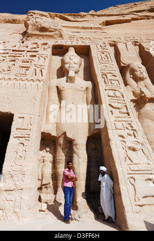 Abu Simbel. Tempel der Hathor. Ägypten Stockfoto