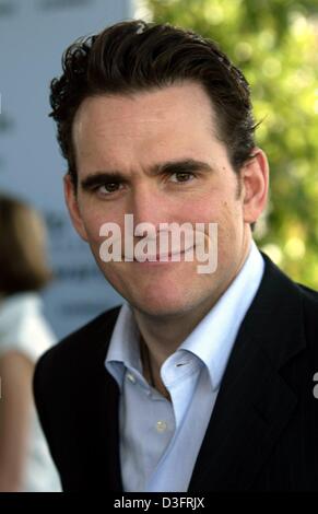 (Dpa) - US-Schauspieler Matt Dillon ("City of Ghosts", "Wild Things") kommt bei den Independent Spirit Awards in Santa Monica, Kalifornien, 22. März 2003. Stockfoto