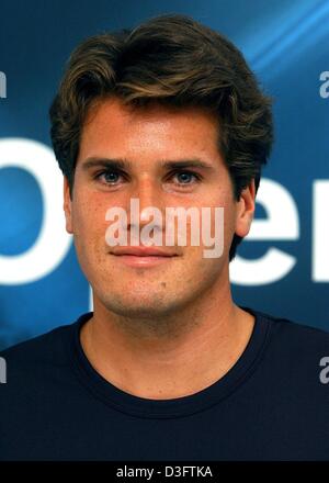 (Dpa) - deutscher Tennisspieler Thomas "Tommy" Haas in München, 2. Mai 2003 abgebildet. Stockfoto