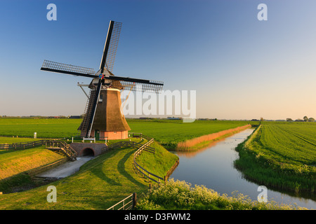 Windmühle den Goliath im Eemshaven in der Provinz Groningen, Niederlande Stockfoto