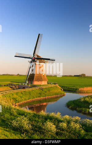 Windmühle den Goliath im Eemshaven in der Provinz Groningen, Niederlande Stockfoto