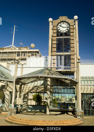 Wachner Ortsbild, die Uhr und Dee Street Turmspitzen, Invercargill, Neuseeland Stockfoto