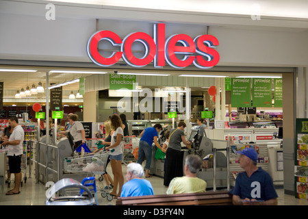 Australische Coles Supermarkt in Sydney, Australien Stockfoto