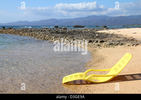 Kuba - berühmten Strand von Playa Ancon. Reiseziel Karibik Küste. Stockfoto