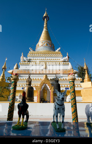 Der Stupa im Wat Mo Paeng in Pai Tal, Provinz Mae Hong Son, Thailand Stockfoto