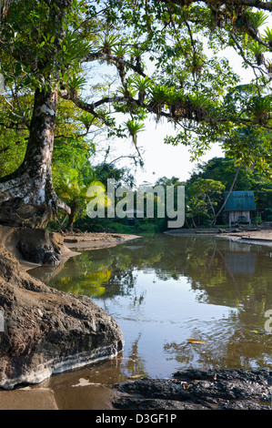 Agujitas Fluss in Drake Bay auf der Halbinsel Osa Costa Ricas Stockfoto