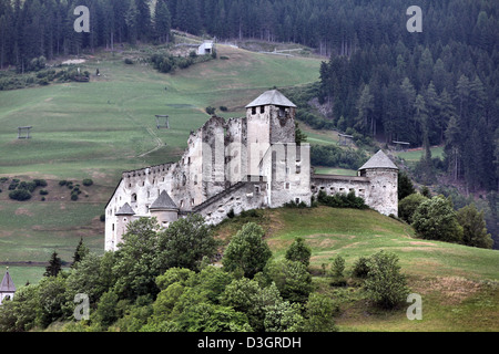 Tirol, Österreich. Heinfels Burg im Pustertal Valley. Stockfoto