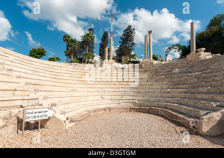 Stände der alten römischen Amphitheater in Alexandria, Ägypten Stockfoto