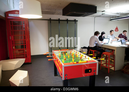 Google Campus im Herzen von East London Tech City, flexible Arbeitsräume angetrieben durch Google, London, UK Stockfoto