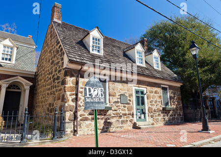 Edgar Allan Poe Museum In die Innenstadt von Richmond, Virginia Stockfoto