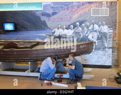 Grand Canyon Nat Park: Besucherzentrum Ausstellung Installation 2357 Stockfoto