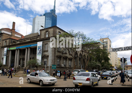 Kenyatta Avenue, Straßenszene, Nairobi, Kenia Stockfoto