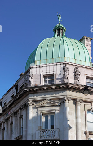 Architekturdetail des HSBC Building in Doncaster Stockfoto