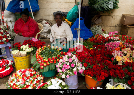 Verkäufern, City Market, Nairobi, Kenia Stockfoto