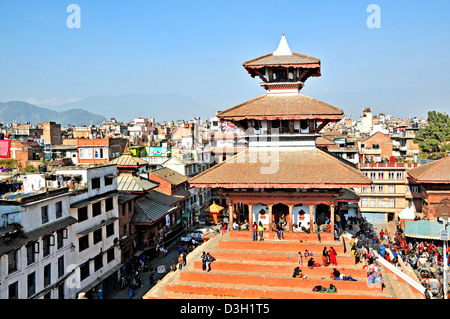 Weitere Informationen Trailokya Mohan Narayan Tempel, Durbar Platz, Kathmandu, Nepal Stockfoto