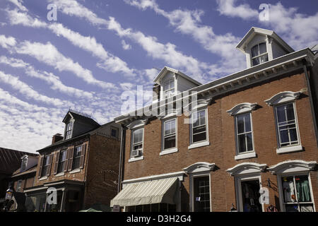 Straßenszene, Doylestown, PA Stockfoto