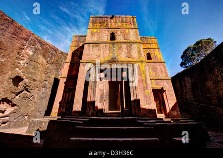 Bet Giyorgis Kirche, Lalibela, Äthiopien Stockfoto