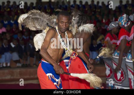 Traditionellen Tanz in Bomas von Kenia, Nairobi, Kenia Stockfoto