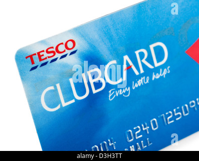 Tesco Clubcard Treuekarte Stockfoto