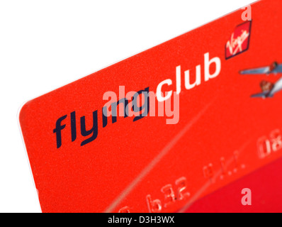 Virgin Atlantic Airways Flying Club frequent Flyer Karte Stockfoto