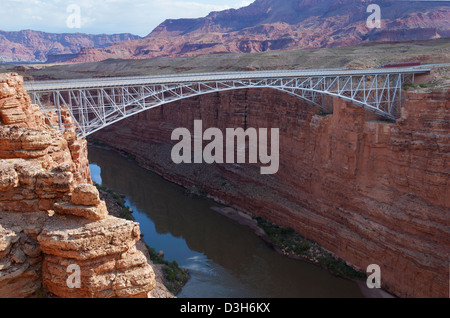 Marble Canyon Brücke über die Schlucht des Colorado River im nördlichen Arizona. Stockfoto