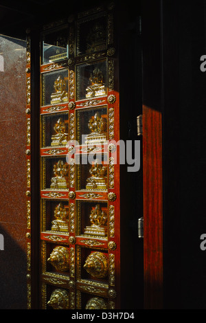 Tür. Sri Mariamman Hindu Temple.Silom Straße. Bangkok. Stockfoto