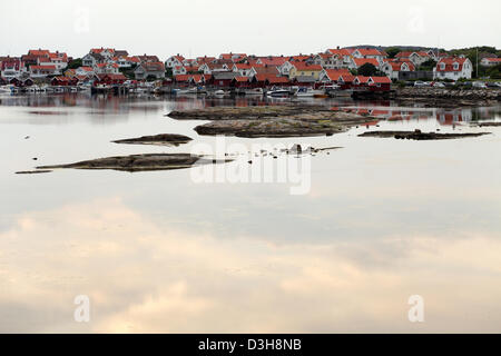 Stocken Sie, Schweden, der Küstenstadt Abwürgen Kattegat Stockfoto