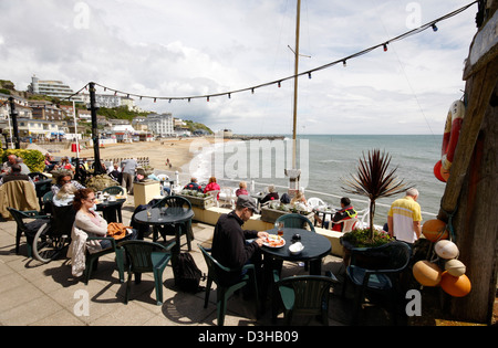 Blick vom Spyglass Inn at Ventnor auf der Isle Of Wight Stockfoto