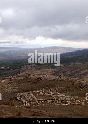 Ruinen von Hattusa (Hattuşaş), Hauptstadt der späten Bronzezeit Hittite Reich, in der Nähe von modernen Bogazkale, Zentral-Anatolien, Türkei. Stockfoto