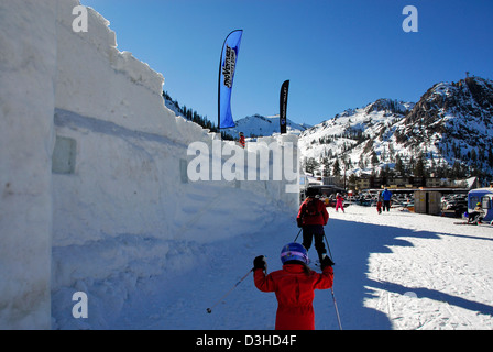 Kind-O-Rama Eis Kastle in Squaw Valley Stockfoto