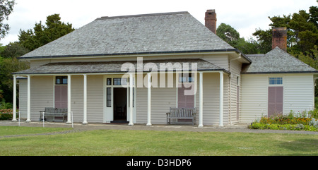 Der Vertrag Haus, Waitangi, Bay of Islands, Neuseeland, Donnerstag, 7. Februar 2013. Stockfoto