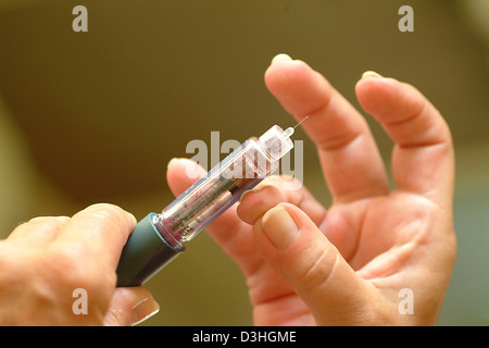 BEHANDLUNG VON DIABETES Stockfoto