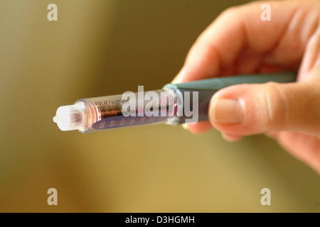 BEHANDLUNG VON DIABETES Stockfoto