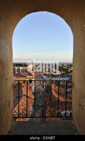 Blick vom Glockenturm Turm von St. Francis Kirche, Trinidad, Kuba Stockfoto