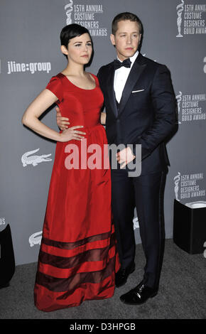 Los Angeles, Kalifornien, USA 19. Februar 2013. Ginnifer Goodwin, Josh Dallas Teilnahme an der 15. Costume Designers Guild Awards im Beverly Hilton Hotel in Beverly Hills statt. Kredit Bild: Kredit-: D. Long/Globe Photos/ZUMAPRESS.comAlamy Live-Nachrichten Stockfoto