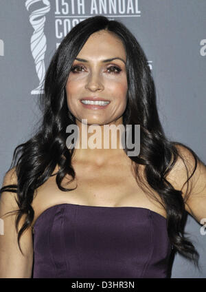 Los Angeles, Kalifornien, USA 19. Februar 2013. Famke Janssen Teilnahme an der 15. Costume Designers Guild Awards statt im Beverly Hilton Hotel in Beverly Hills. Kredit Bild: Kredit-: D. Long/Globe Photos/ZUMAPRESS.comAlamy Live-Nachrichten Stockfoto