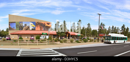 Grand Canyon National Park: Tusayan Shuttle Bus 0731 Stockfoto